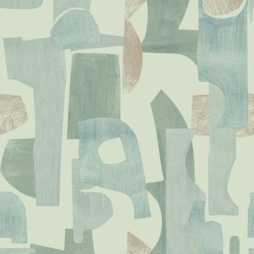 Tempaper -  Peel and Stick Wallpaper Geo Composition  Sage